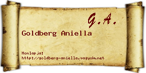 Goldberg Aniella névjegykártya